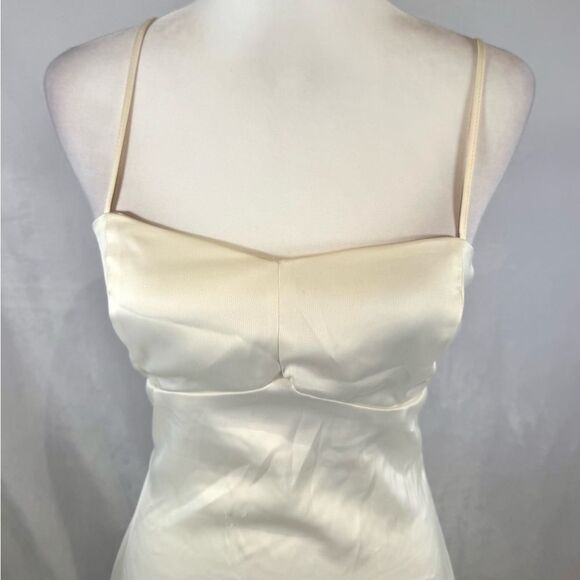 Urban Outfitters off white light before dark bow back mini dress size small - Picture 5 of 9